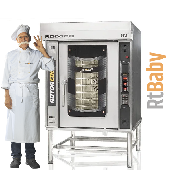 HORNO DE CARRO ROTATORIO ROMCO MODELO RT BABY PETROLEO - Imagen 3
