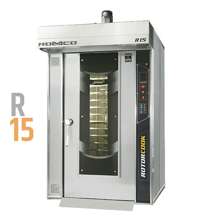 HORNO DE CARRO ROTATORIO ROMCO MODELO R15 ELECTRICO (380V)