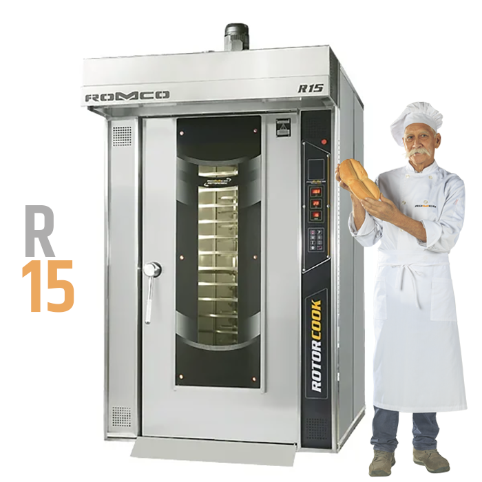 HORNO DE CARRO ROTATORIO ROMCO MODELO R15 PETROLEO - Imagen 2